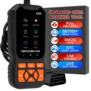 Professional Obd2 Scanner Diagnostic Tool, Car Engine Code Reader & Reset, Battery Life Monitor, Car Battery Tester, Obdii/eobd Test Tool for Vehicles Post-1996