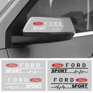 Ford Car Rearview Mirror Sticker, Custom Vinyl Decal for Mustang F-150 Focus Fiesta Explorer Ranger, High-Quality Anti-Scratchmirror Stickers