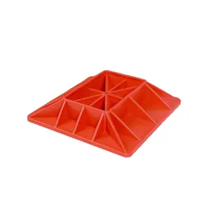 Garvee Hi-Lift Jack Base Stabilizer, 11.5x11.5" Off-Road Jack Stand Base, Anti-Sink Plate for Mud Sand Snow, Fits Hi-Lift & 4.1"x7" Base Farm Jacks, Heavy-Duty Red Recovery Gear Accessory