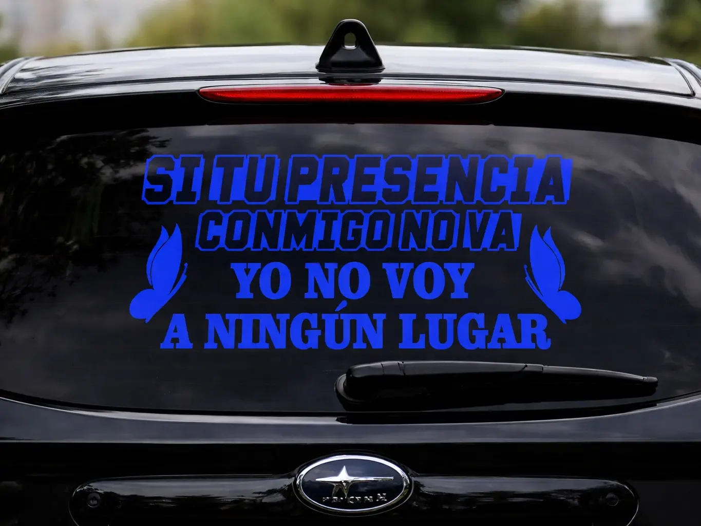 Si Tu Presencia Conmigo No Va - Car Vinyl Stickers - High Quality - Variety Colors