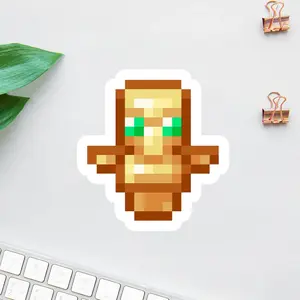 Totem of Undying Sticker – Pixel Art Vinyl Decal, Gaming Survival Totem Design for Laptops, Water Bottles, Gamers