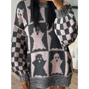 Ghost Dropped Shoulder Long Sleeve Sweater