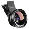 APEXEL Aluminium 2 In 1 Universal Mobile Phone Camera Lens Kit - 0.45X 140° Wide Angle for Landscapes, 12.5X Cellphone Zoom Lens, Clip-On Smartphone Compatible Accessory (Phone Accessories for Women, iPhone/Samsung Fit)