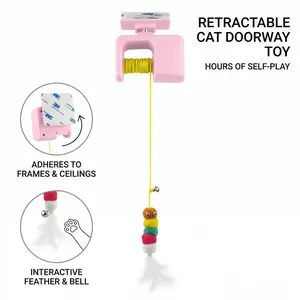Auto Flying Bird Cat Toy | Interactive Hanging Teaser (USB Rechargeable)