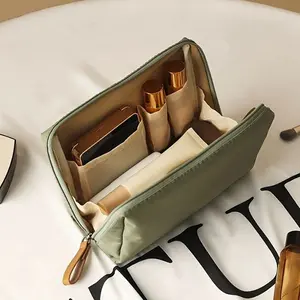 1pc Small, Portable, Waterproof Makeup Bag for Women - Durable Polyester Construction, Unscented, Mini Cosmetic Pouch for Purse, Handbag, and Travel - Perfect for On-the-Go Beauty Essentials