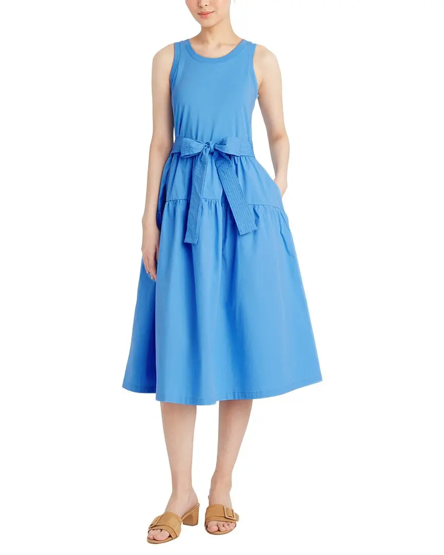 Draper James Lila Mixed Media Midi Dress