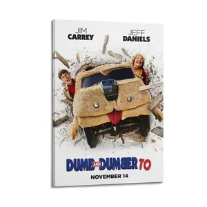 Dumb And Dumber Poster for Bedroom Aesthetic Canvas Wall Art Living Room Posters Painting Picture Print Modern Family Decor Artist Bathroom Poster