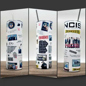 NCIS Tumbler, Crime Show Tumbler, True Crime, Caffeine and Crime Shows, 20oz Tumbler