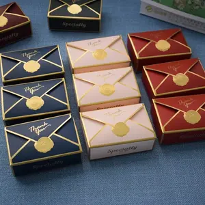 20pcs Gold Foil Thank You Envelope Gift Box Set, Golden Sealing Wax Included, Ideal for Weddings Anniversaries Baby Showers Bridal Shower