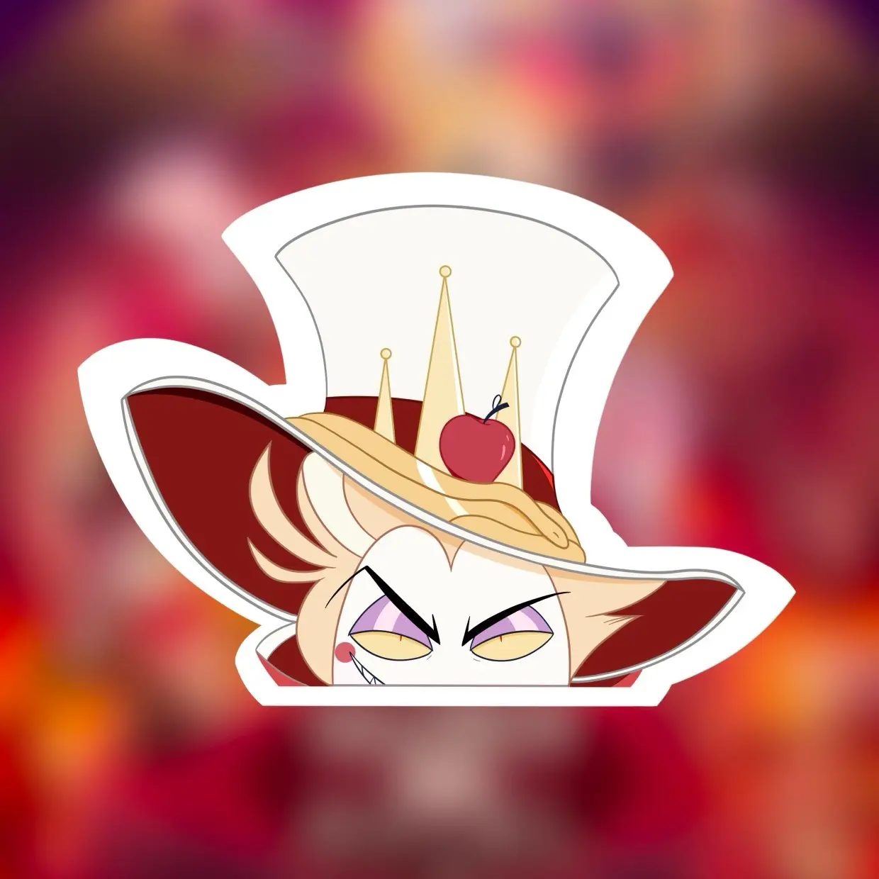 Lucifer Morningstar - Hazbin Hotel  | Waterproof Vinyl & Holographic Sticker | Water Resistant Matte Sticker | Laminated Sticker Protection