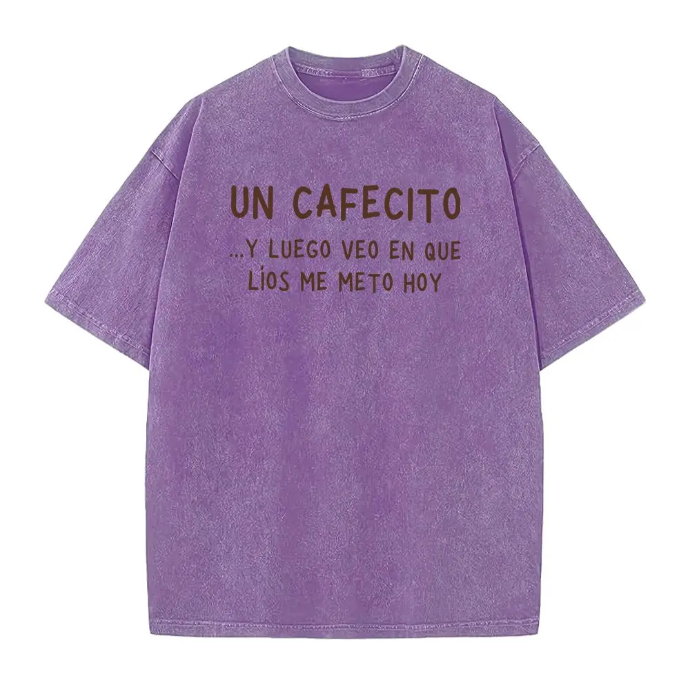 Washed T-shirt-Purple