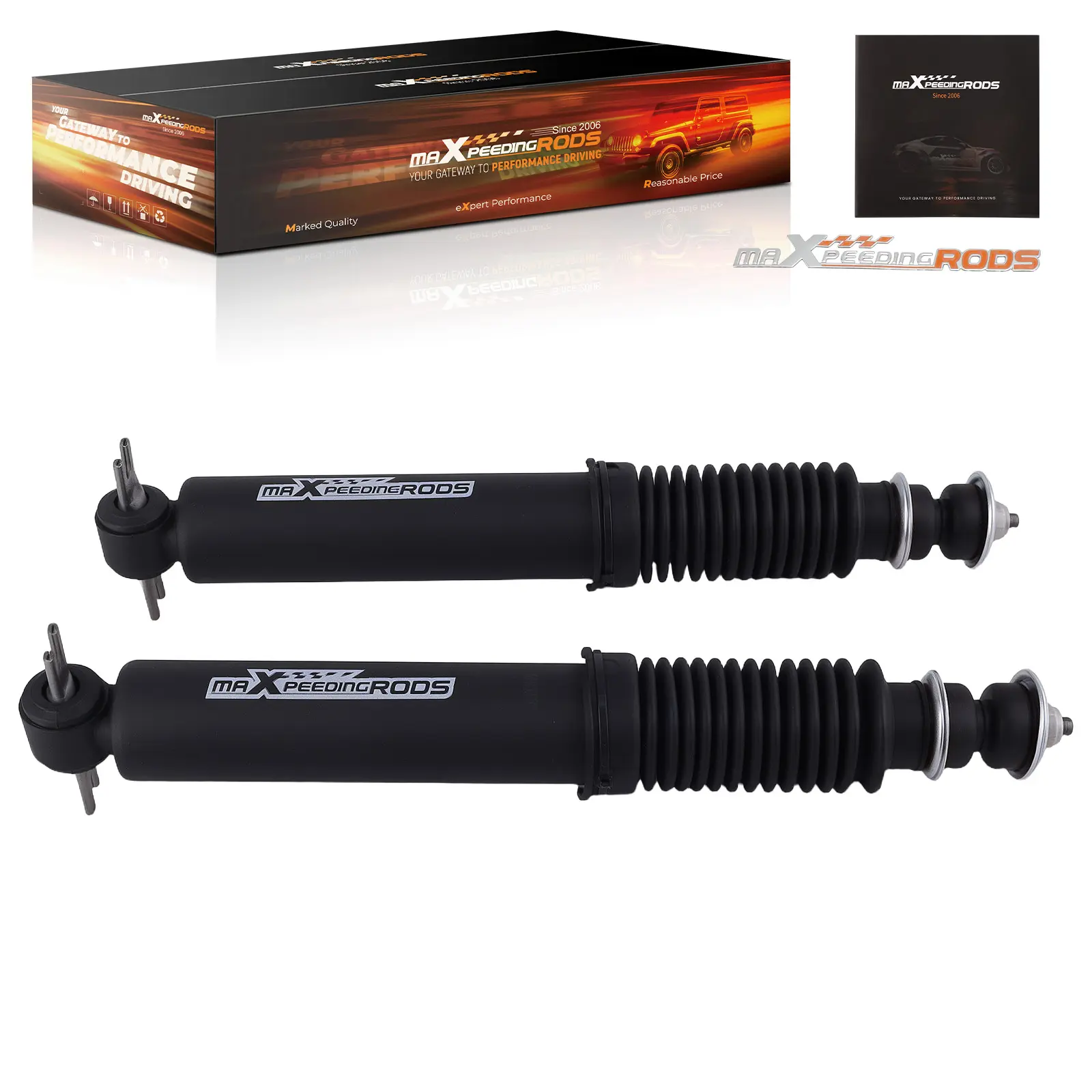 4" Front Drop Shocks compatible for Chevy GMC C1500 1988-1998 2WD