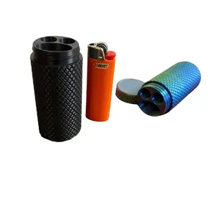 Stash Box Lighter Holder and Joint Case - Durable, Lightweight Design for Bic Lighters - 4 x 1.5 x 1.5 Inches - Ideal for Travel and Everyday Use