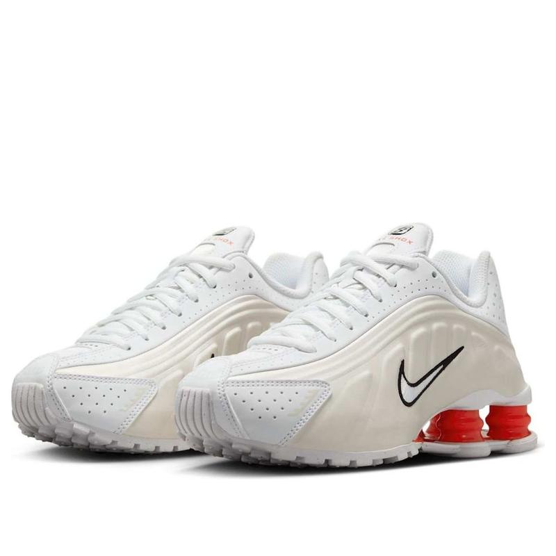 (GS) Nike Shox R4 'White Phantom Picante Red' CW2626-102