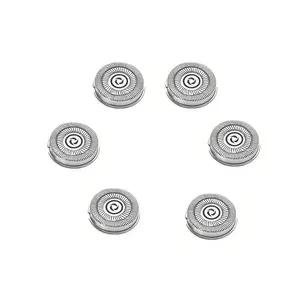6-Pack Electric Razor Replacement Blades, Durable for Personal Care, Compatible with Philips & Feike Models, Ideal Gift for Father Husband Boyfriend