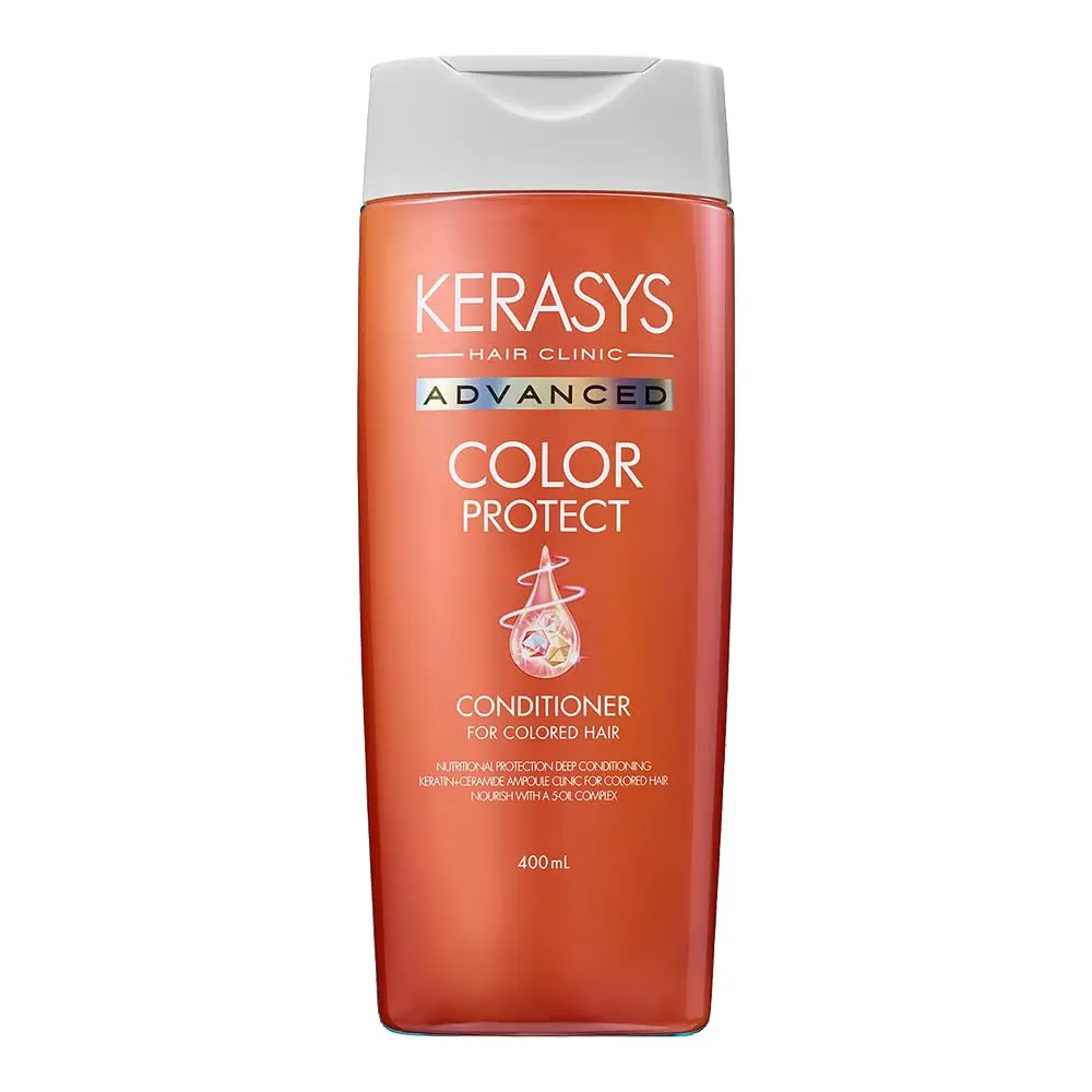 Kerasys Advanced Keratin Ceramide Ampoule Clinic for Colored Hair Color Protect 13.5 fl oz / 400 ml (Conditioner, 1-Pack)