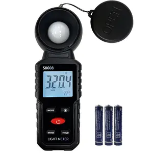 Digital Illuminance Light Meter Tester 200,000Lux Meter (18,500FC) Luxmeter Lighting Intensity Brightness Measurement Tool for Indoor Outdoor Grow  Film Photography lumens LED Photometer