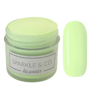 Sparkle & Co dp. 228 Kiwi Bungalow 1 ounce Dip Powder For Nails - 1 Jar Lasts 20-25 Manis Nail Polish