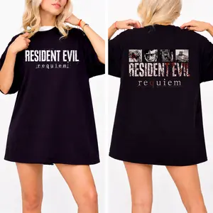 Resident Evil Requiem Shirt, Vintage Distressed Leon Kennedy Fan T-Shirt, RE9 Gamer Apparel, Cozy Gift