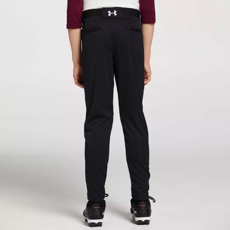 Under Armour Youth Utility Baseball Pant 1374381 Black White Medium Lightweight Durable Performance Fabric