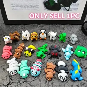 5/10pcs，Mini Animal Series, Flexible 3D Printed Animals, Durable and Soft Materials, Perfect for Decoration and Gift Ideas