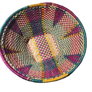 Hand Made African Basket - Colorful and Unique Design from Africa