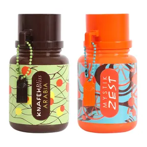 Knafeh Bliss Arabia & Mystik Zest Eau De Parfum Vaporisateur Natural Spray 100ml Bundle Set for Fragrance Enthusiasts