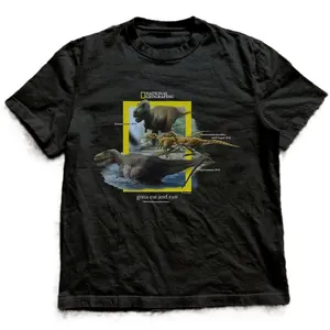 Dinosaurs gotta eat and run graphic tee