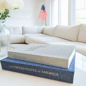 Patriotic Decorative Book Boxes - Faux/Fake Books