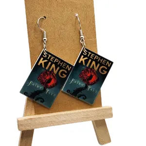 Retro Book Acrylic Earrings - Perfect for Book Lovers halloween earring