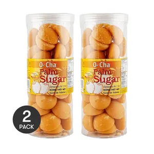 O-CHA Thai Palm Sugar 600g - Natural Coconut Sugar for Coffee & Baking | 2 Pack