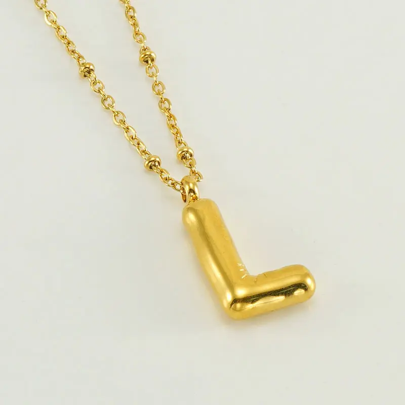 Gold L (with chain)