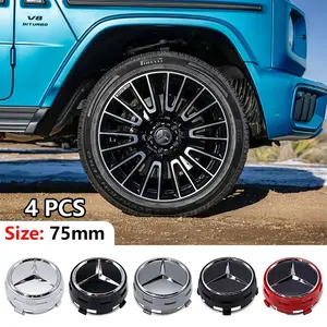 Mercedes-Benz 75mm Wheel Center Cap, Fits B/c/e/s/g Class, C200l/glc/gle/cla, Car Style Decoration Accessory