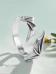 1 piece S925 sterling silver classic retro style Unique Bat Design bat wing ring for men/women's jewelry, perfect for Halloween outfit gift