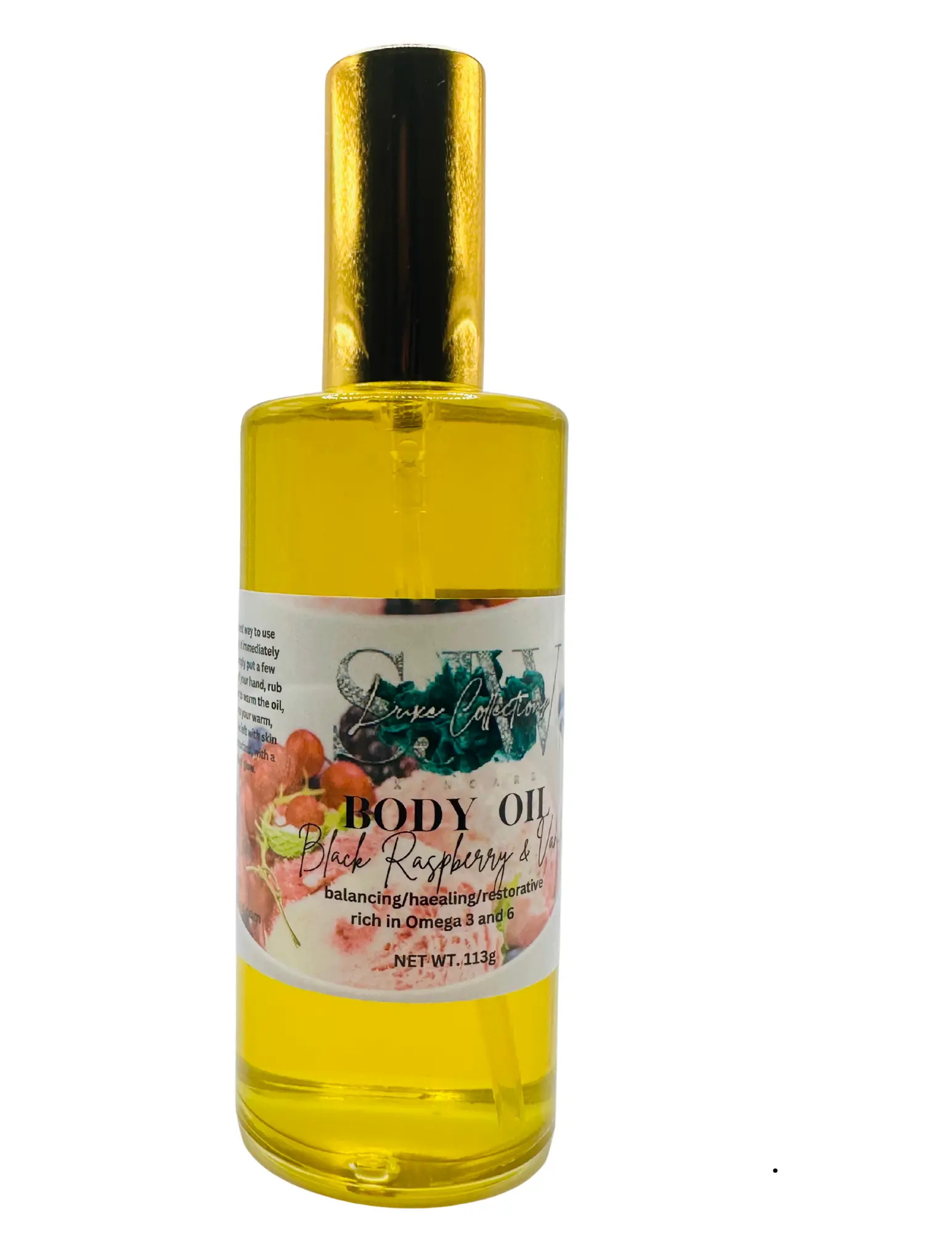 SJW Luxe Collections - Skin Barrier Repair Body Oil - Black Raspberry & Vanilla 113g
