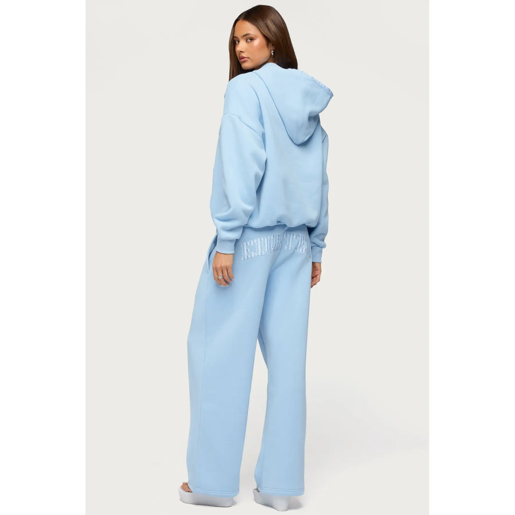 Edikted Core Stripey Wide Leg Sweatpants Edikted Core Stripey Wide Leg Sweatpants