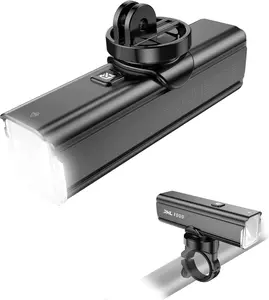 ROCKBROS RHL1000 Bike Headlight 1000 Lumens 4500mAh IPX6 Waterproof with 5 Modes & USB Rechargeable for Enhanced Night Riding Experience