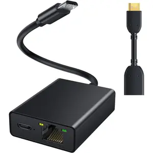 Ethernet Adapter for Fire TV Stick, Micro USB to RJ45 Ethernet Network Adapter Compatible with 4K Fire Stick,Chromecast Google Home Mini and More Streaming TV Sticks with HDMI Cable