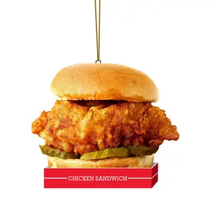 Fast Food Chicken Sandwich Ornament