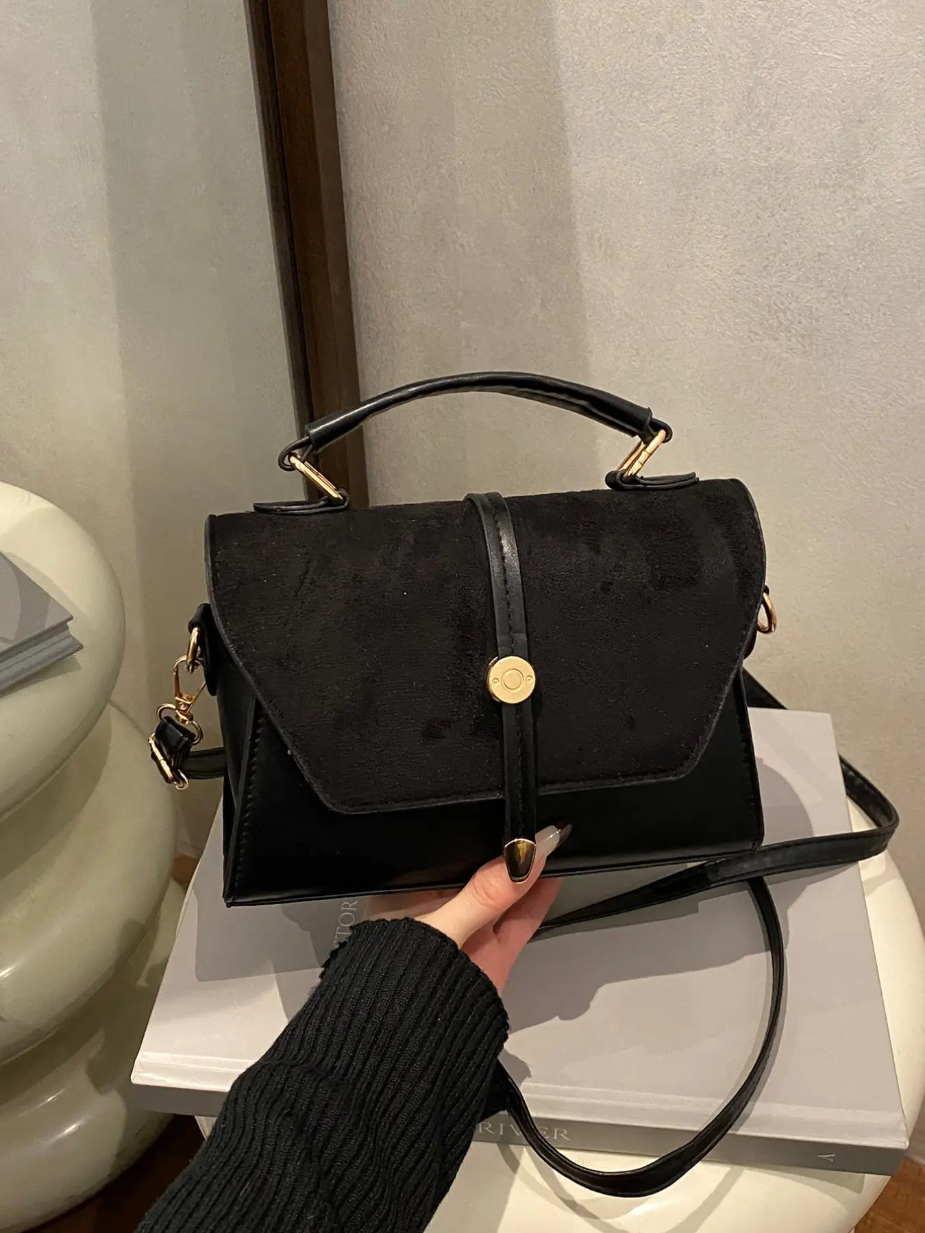Women's New Fashion Vintage Patchwork Simple Handbag Shoulder Purse, Casual Shoulder Crossbody Bag, Ideal for Daily Commute, Shopping, Travel, Everyday Use