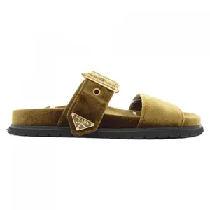Pre-owned PRADA Velvet Small Leather Goods Sandals