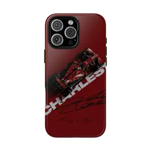Charles Leclerc Ferrari Racing Themed Phone Case Premium Matte Texture, Protection, Shockproof, Anti-Drop, For IPhone 17-11, Pro Max, Pro Plus, and Samsung S25-23 Protection Safety