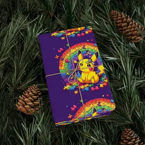 Autism Wrapping Paper, Personalized Gift Wrap, Custom Gift Wrap, Special Needs Awareness, Unique Gift Packaging, Holiday Gift Wrap