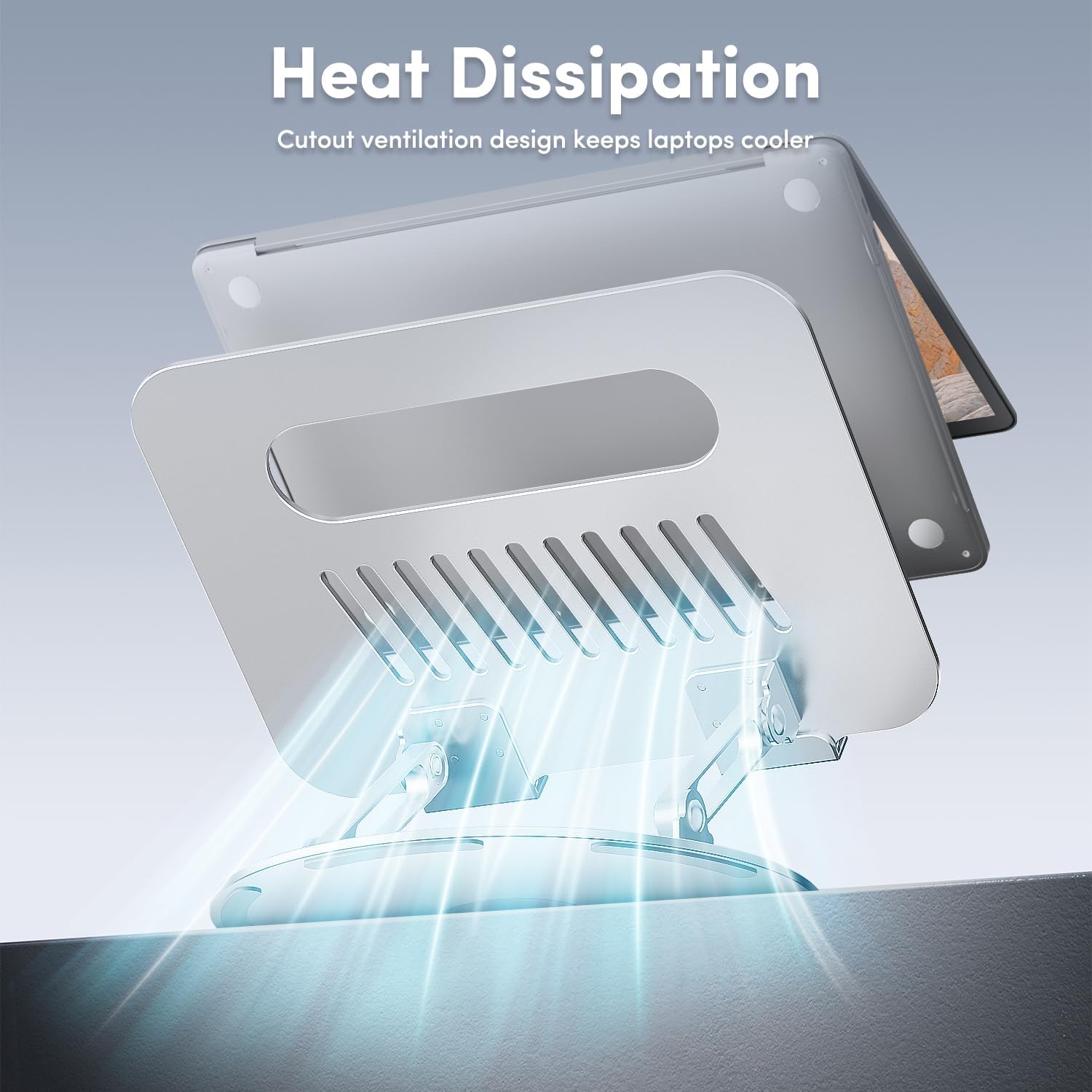 Portable Rotatable Tablet Stand, Foldable Adjustable Height Desktop Bracket,Stable Tablet Stand for Home Office, Tablet & Computer Accessories, Desk Mount