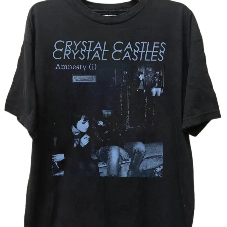90s Retro Vintage Graphic 90s Band Crystal Castles Music Tour 2024 Shirt, Crystal Castles T-Shirt, Castles Alice Glass & Ethan Kath Tee Unisex Crewneck Menswear