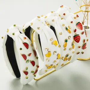 2026 Trending Fruit Headbands, Summer Fresh & Sweet Style with Watermelon Strawberry Pineapple Banana Patterns, Korean Style Fashion Hair Accessories