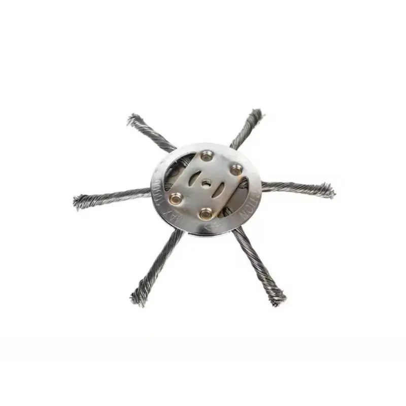 Weed Wheel Small Lithium Battery Lawn Trimmer Grass Cutter with 6 Blade Wire Head, Rust Removal, Grass Trimming and Cutting Accessory for Universal Use, Grass Cutting Tool
