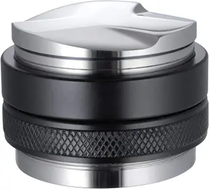 51mm Espresso Tamper and Distributor,  Dual  Coffee Leveler Compatible with Delonghi 51mm Portafilter, Adjustable Depth-Professional Espresso Hand Tampers