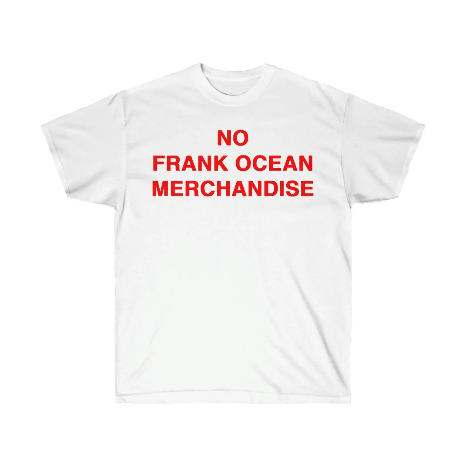 No Frank Ocean Merchandise Shirt Coachella Merch T-shirt Classic Cotton