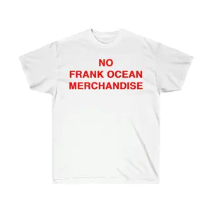 No Frank Ocean Merchandise Shirt Coachella Merch T-shirt Classic Cotton